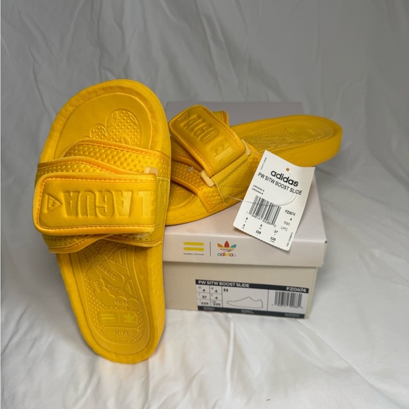 Yellow Slide Sandals - Picture 3 of 4